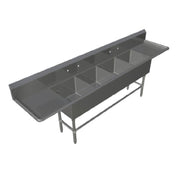 John Boos 44PB204 Pro-Bowl Sink 4-compartment 85-1/8"W X 25-1/2"D X 44-1/16"H Overall Size