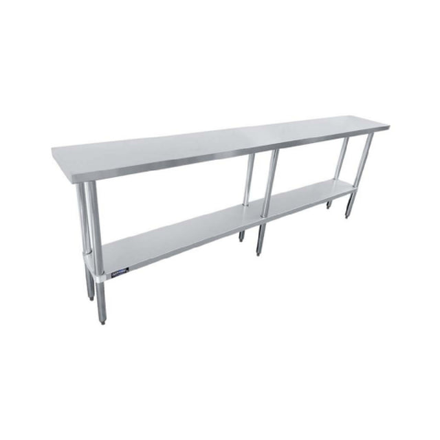Sapphire Manufacturing SMTE-3684G Worktable 84"W X 36"D X 35"H 18/430 Stainless Steel Flat Top