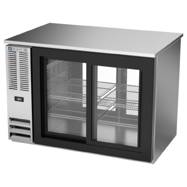 Beverage Air BB48HC-F-GS-PT-S - Refrigerated Pass-Thru Back Bar Food Rated Refrigerator