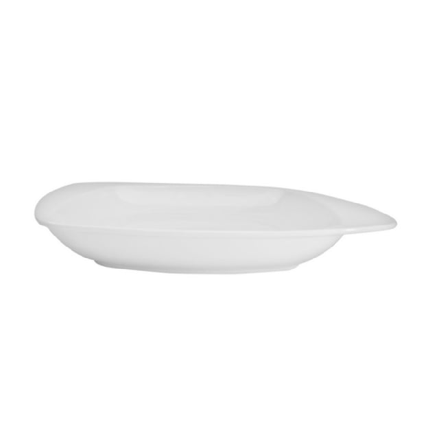 CAC China WH-120 White Pearl Soup Plate 48 Oz. 12-1/2"L X 11"W X 1-5/8"H