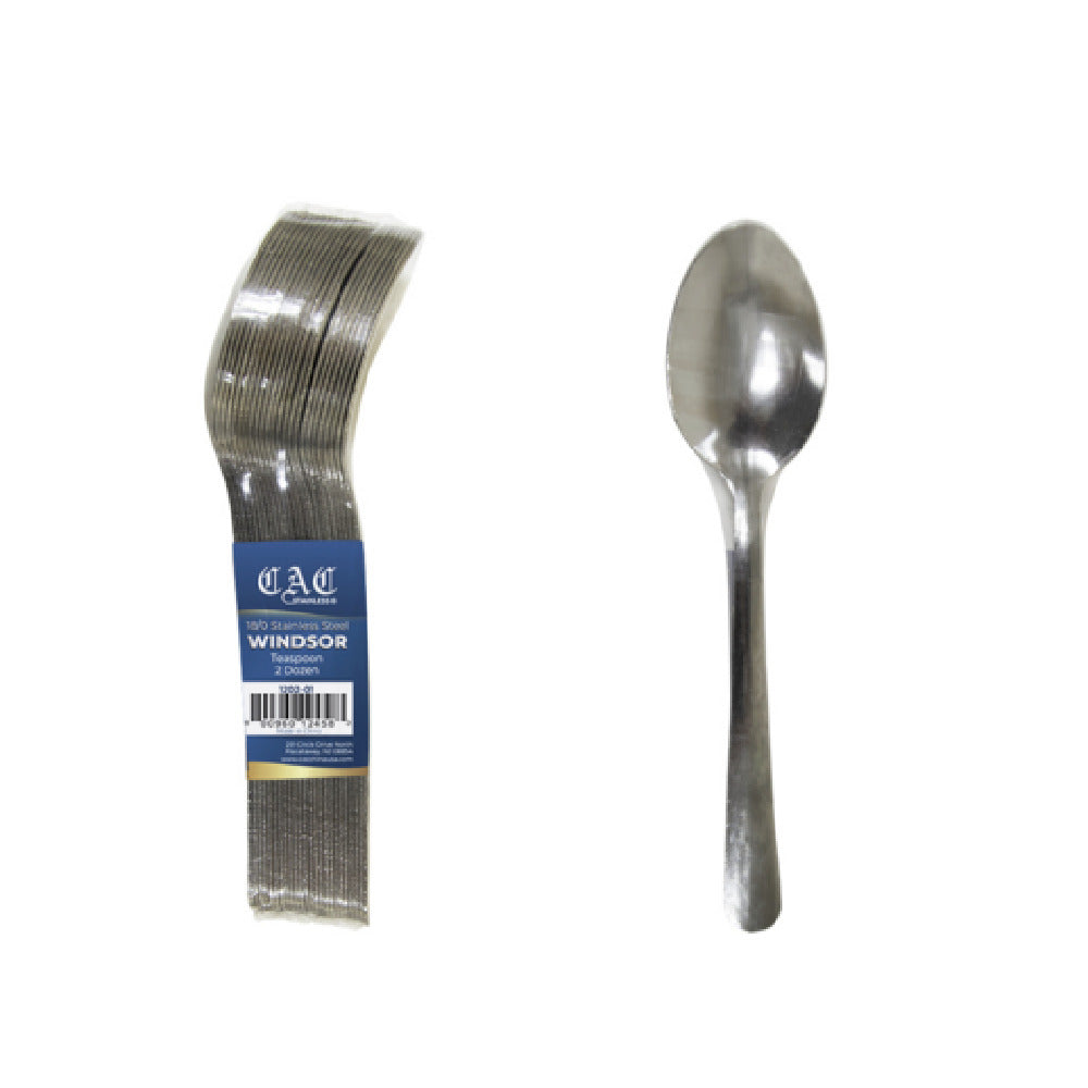 CAC China 1202-01 Windsor Teaspoon 5 7/8"W 18/0 Stainless Steel