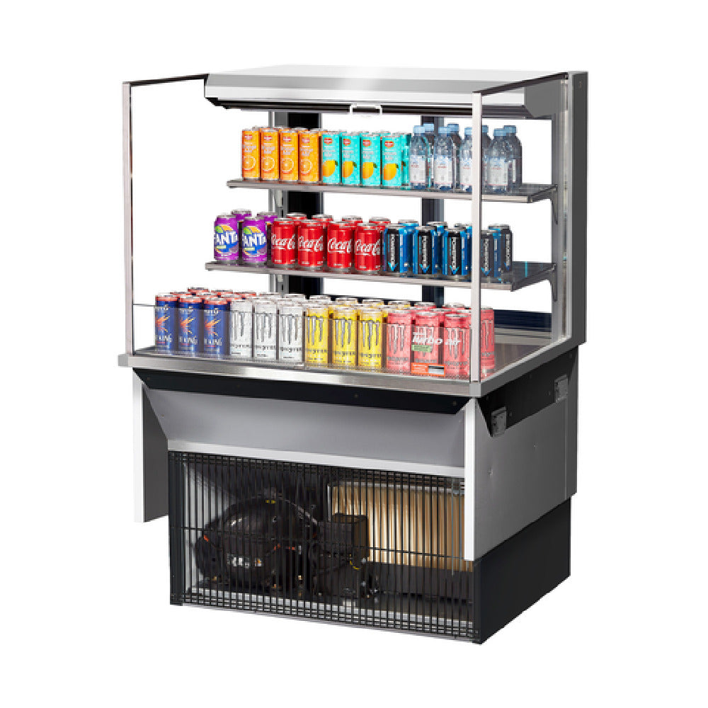 Turbo Air TOM-36L-UFD-S-3SI-N Drop-In Horizontal Open Display Case Low Profile