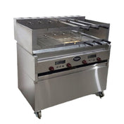 Hickory Industries, Inc. CHURRASCO 4 - Rotisserie Churrasco, Gas With Grill, 13 Knife Spits On Individual Motors