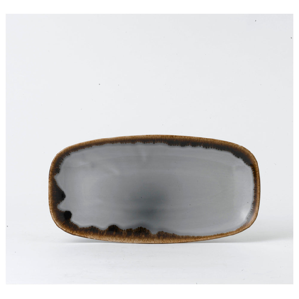 Arc Cardinal HGC11 Dudson Harvest Grey Oblong Tray (L:11.75'' X W:6.0'') Vitrified Ceramic