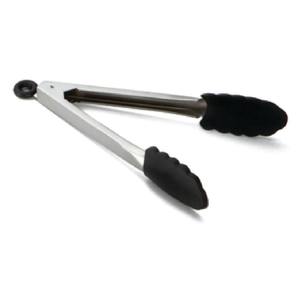 TableCraft Products 4007BK - Locking Tongs, 7", Heat Resistant 400°F/204°C