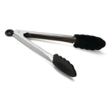 TableCraft Products 4007BK - Locking Tongs, 7", Heat Resistant 400°F/204°C