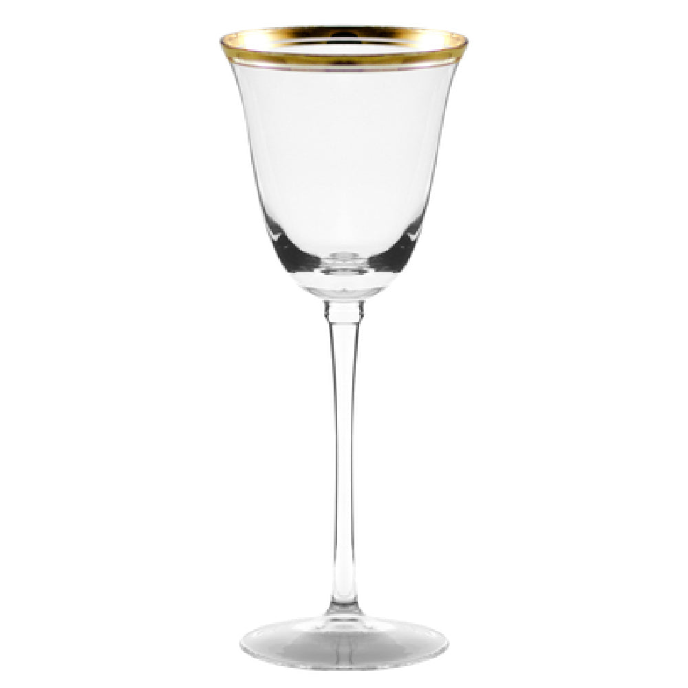 10 Strawberry St WINSR-WW-GLD - Optic White Wine, 6 Oz., Dishwasher Safe