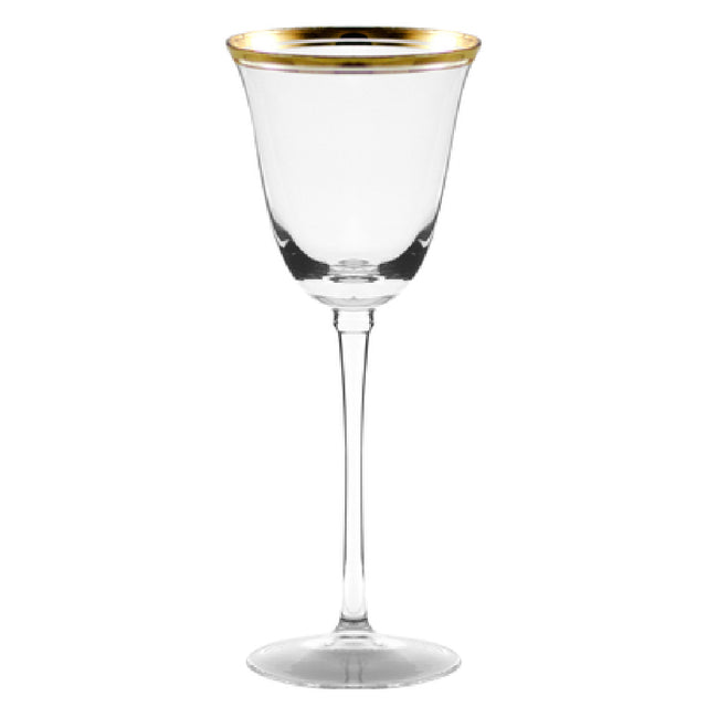 10 Strawberry St WINSR-WW-GLD - Optic White Wine, 6 Oz., Dishwasher Safe