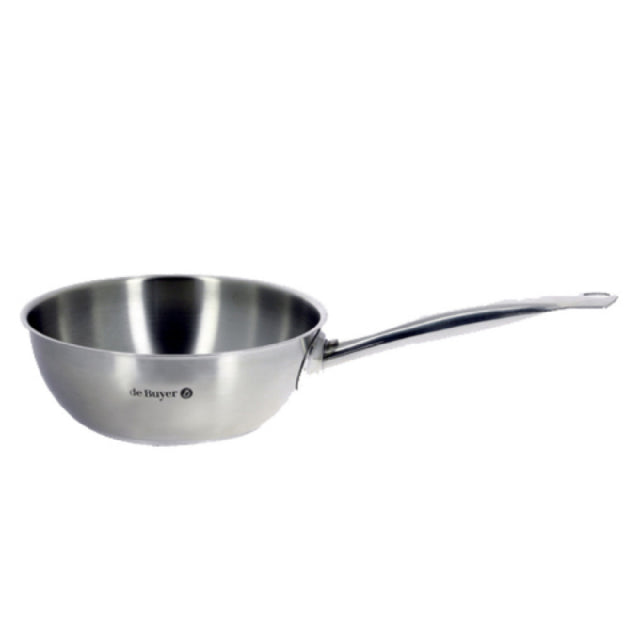 JB Prince S462 18 De Buyer Prim Appety Rounded Saute Pan 7.1"dia Stainless Steel