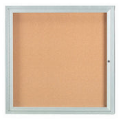 Aarco DCC3636R Aluminum Bulletin Board 36"W X 36"H Enclosed