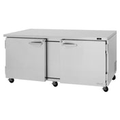 Turbo Air PUR-72-N - PRO Series Undercounter Refrigerator, Two-section, 18.8 Cu. Ft. Capacity