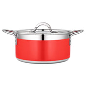Bon Chef 71301-CF2-R Country French X Pot 3 Qt. 9 Oz. 8-5/8" Dia. X 3-7/8"H