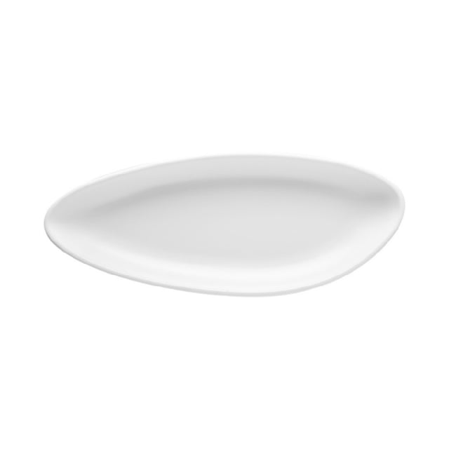 CAC China XSTN-13-W Shelton Platter 11-1/8"W X 4-1/2"D X 1-1/4"H Triangular