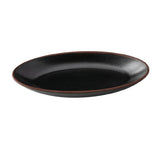 Yanco NA-312BK Nature Art Deep Plate 12-1/2"D X 6-1/4"W X 2"H Oval