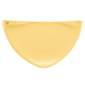 CAC China TRG-16-Y Festiware Plate 10-1/2"L X 10-1/2"W X 1-1/8"H Triangular