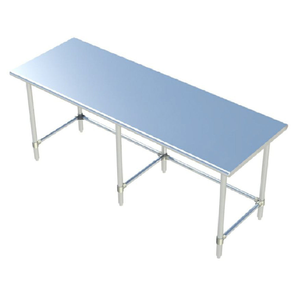 Sapphire Manufacturing SMTO-1884G Work Table 84"W X 18"D 18/400 Stainless Steel Reinforced Top
