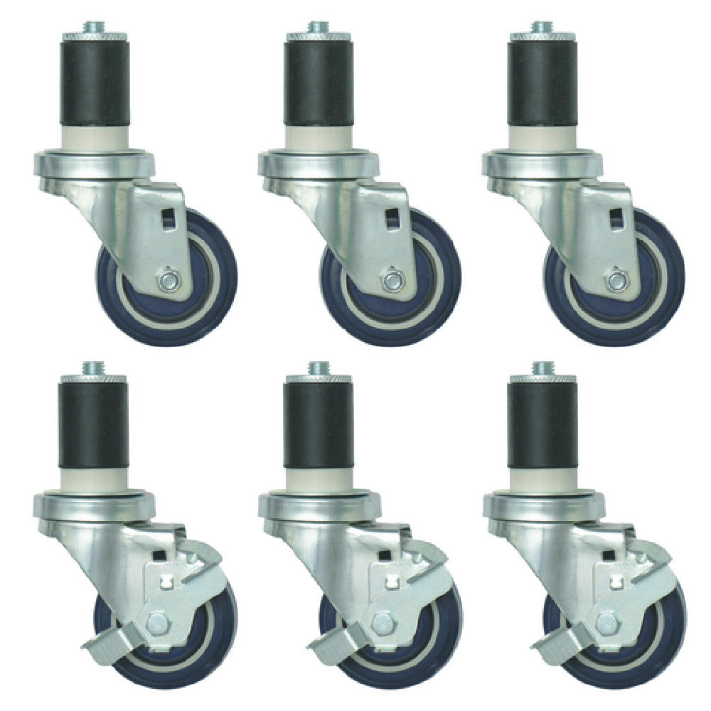 Hubert 10298 - Kratos Caster, 3" Dia., 300 Lb. Capacity Per Caster