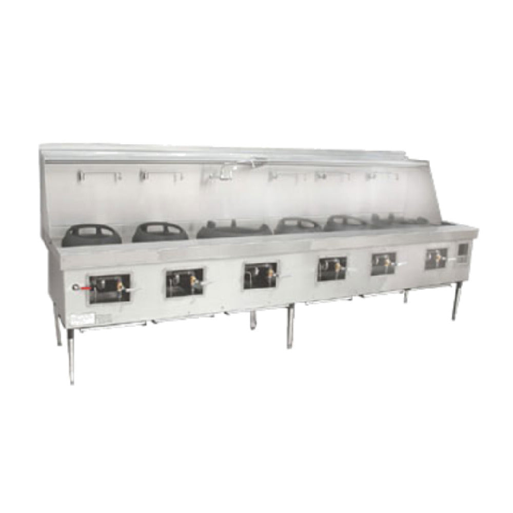 Town YF-6-STD York® Wok Range Gas (6) Chambers