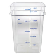 Hubert 21667 - HUBERT® 22 Qt Clear Plastic Storage Container - 11"L X 11"W X 15 3/4"D