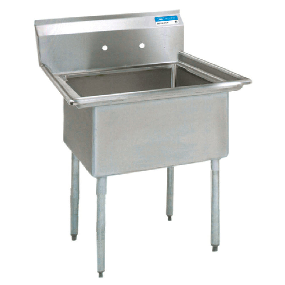 BK Resources ES-1-18-12 Economy Sink One Compartment 23"W X 23-13/16"D X 43-3/4"H Overall Size