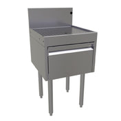 Glastender DBHA-18 Underbar Drainboard Half Cabinet With Door 18"W X 19"D