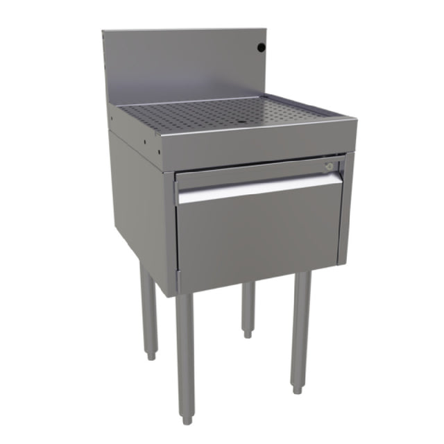 Glastender DBHA-18 Underbar Drainboard Half Cabinet With Door 18"W X 19"D