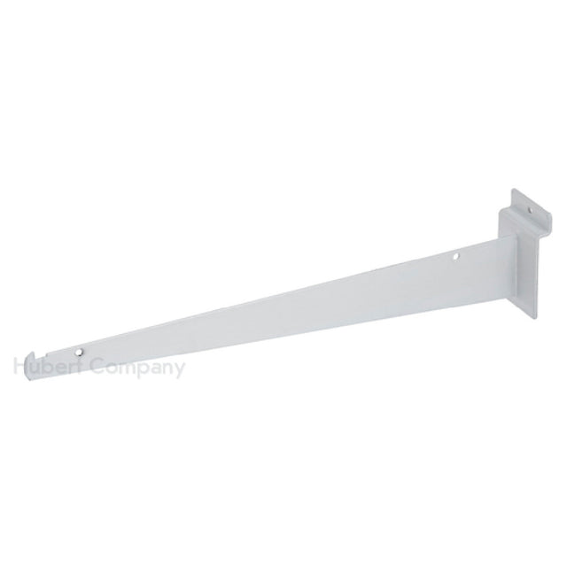 Hubert 26115 - Slatwall Shelf Bracket, 14", White
