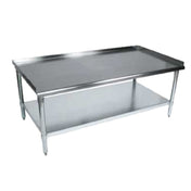 BK Resources SVET-6030 Equipment Stand 61"W X 30"D X 26"H 18/430 Stainless Steel Top Reinforced With 1-1/2" Square Tubing
