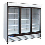 Hubert 69K-119 - Kratos® Freezer, 81"W X 32"D X 79"H, 3 Swing Glass Door