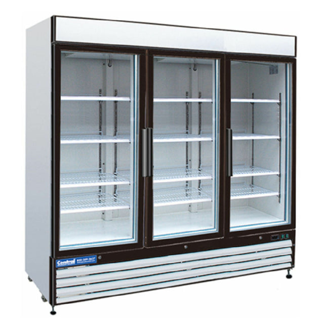 Hubert 69K-119 - Kratos® Freezer, 81"W X 32"D X 79"H, 3 Swing Glass Door