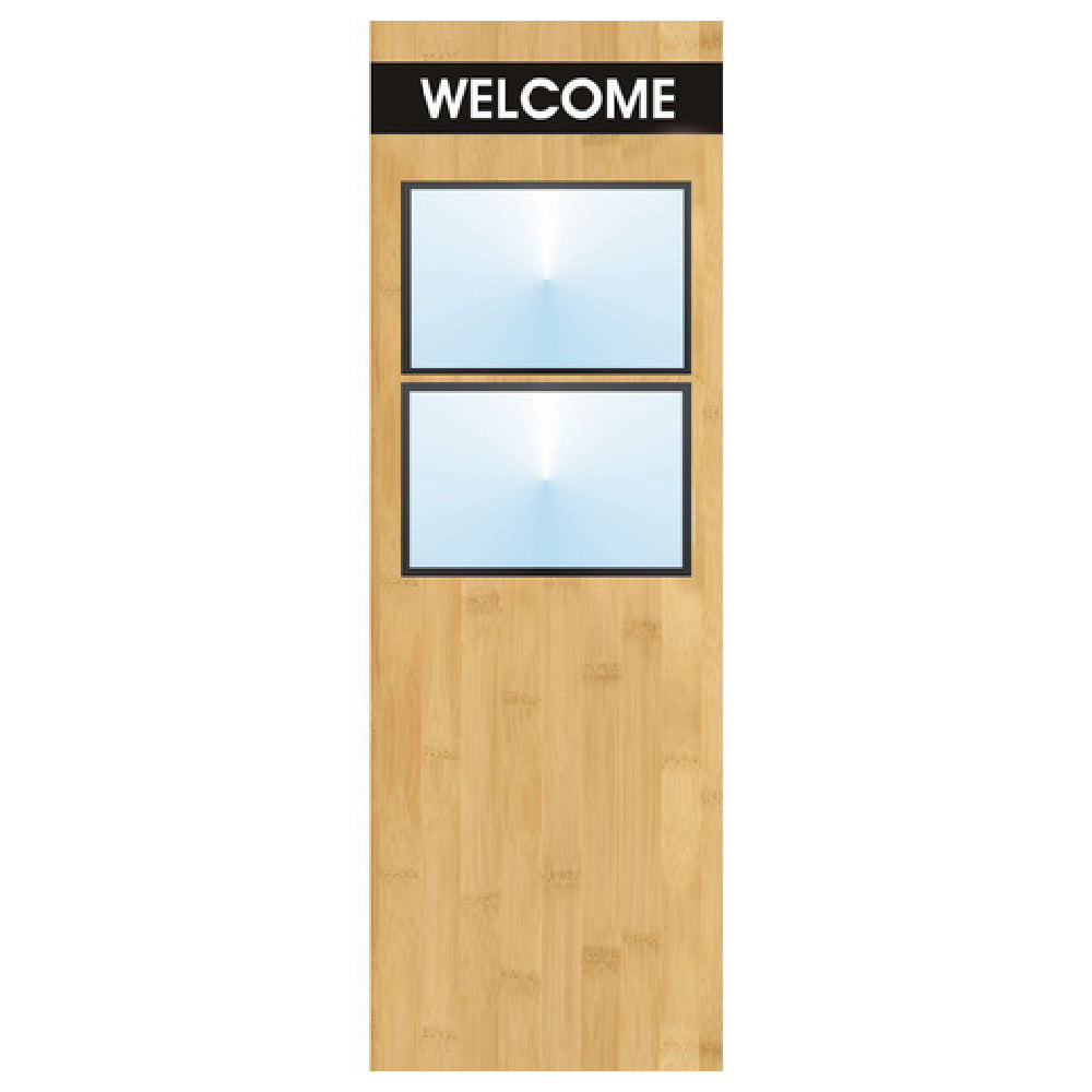 Hubert 12914 - Menu Board, 2-pocket, Floor Stand