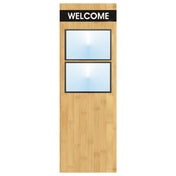 Hubert 12914 - Menu Board, 2-pocket, Floor Stand