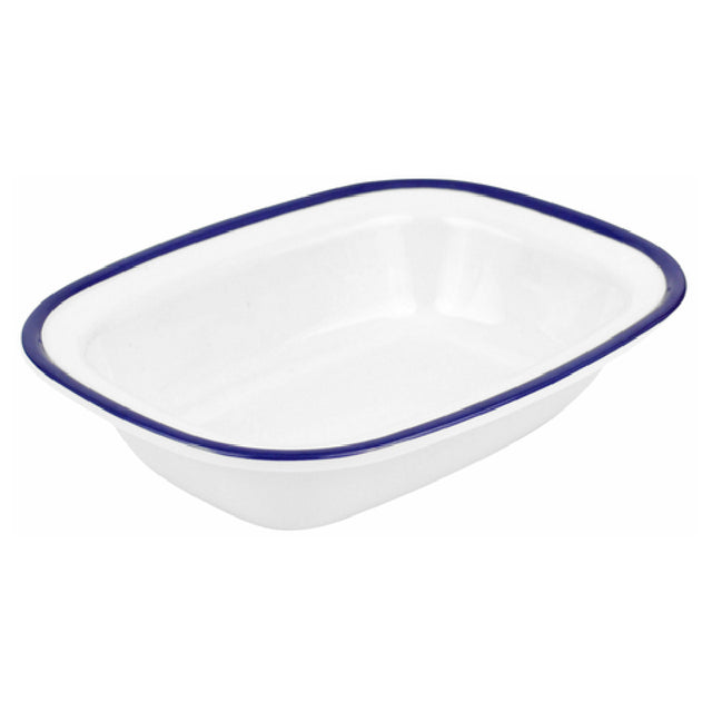 BauscherHepp TEW7620 Enamelware Collection Dish 13-1/2 Oz 7-3/4"L X 6"W X 1-3/4"H