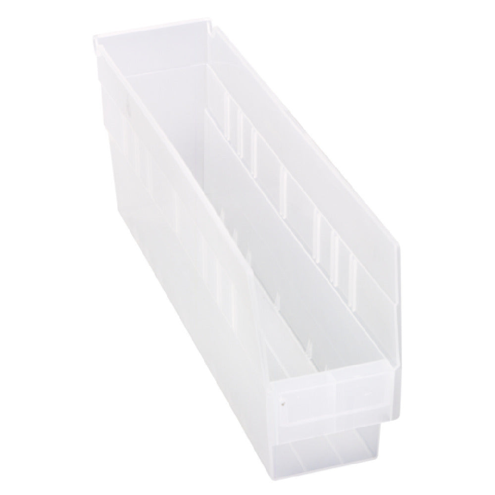 Quantum QSB203CLCS - Economy Shelf Bin, Nesting, 4-1/8"W X 17-7/8"L X 6"H