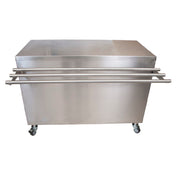 BK Resources SECT-3048S Serving Counter With Sliding Door 48"W X 30"D 14 Gauge Stainless Steel Top
