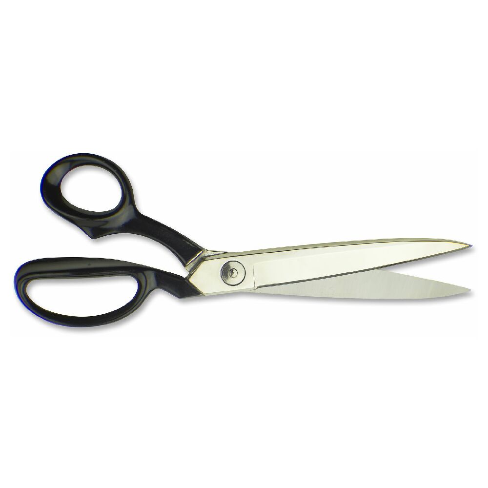 Mundial 498-12NPKE Bent Trimmers 12" Black Handle And Nickel Plated Blades