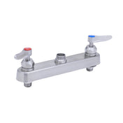 T&S Brass S-1120-CR-LN EverSteel Workboard Faucet 8” Deck Mount Mixing Faucet With Body