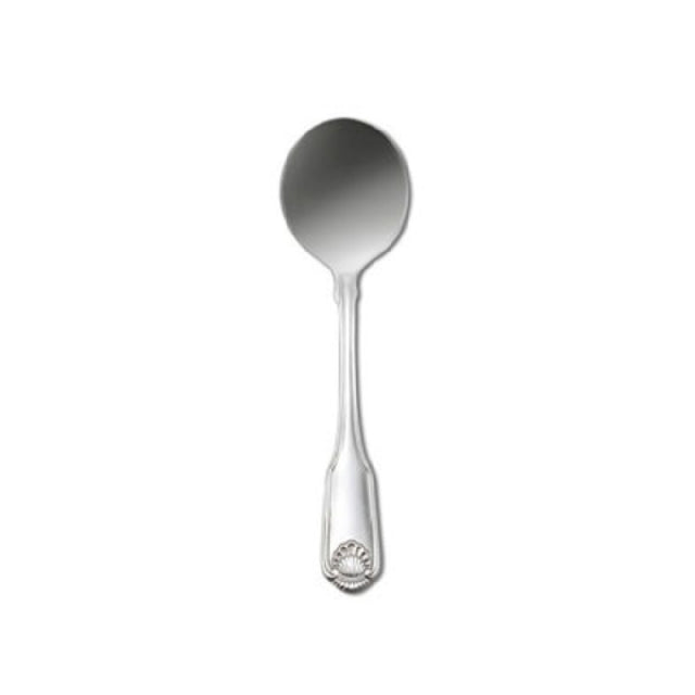 1880 Hospitality 1046SBLF Oneida® Bouillon Spoon 6" Shell Motif Stamped In Handle