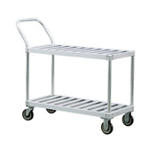 New Age Industrial 1420 Utility Cart (2) "T"-bar Shelves Open Base