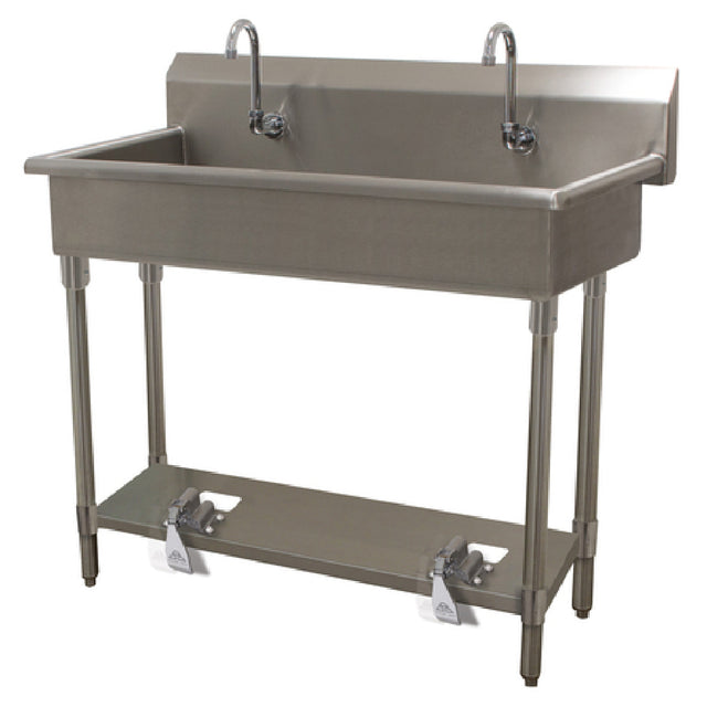 Advance Tabco FC-FM-48FV Multiwash Hand Sink Splash Mount Faucet Provision With Toe-operated Push Valve
