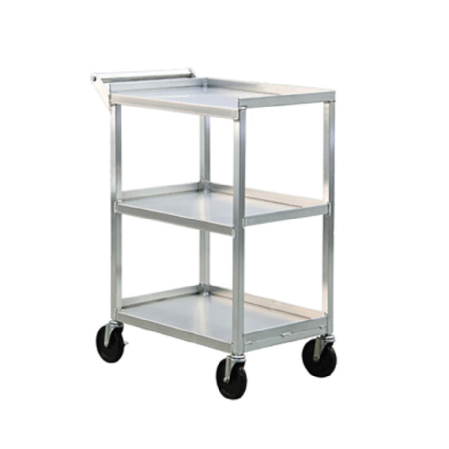 New Age Industrial 1440 Bussing Cart Open Design (3) Solid Shelves
