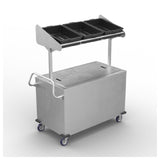 Winholt SS-BC-2748H29-INSULIB-TOS Mobile Grab And Go Merchandiser Cart 28.6"W X 53.2"L X 34.75"H
