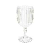GET Enterprises SW-1422-1-SAN-CL Fluted Wine 8 Oz. (8.3 Oz. Rim Full) 3" Dia. X 7-1/4"H