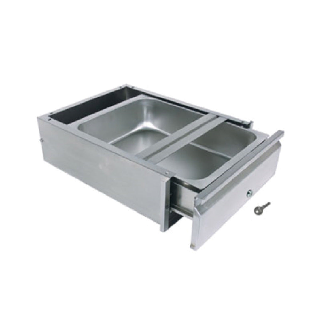 BK Resources BKDWR-2015-ASSY-L-SS Drawer Assembly With Lock 15"W X 20"D X 5"H Pan Size