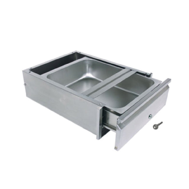 BK Resources BKDWR-2020-ASSY-L-SS Drawer Assembly With Lock 20"W X 20"D X 5"H Pan Size