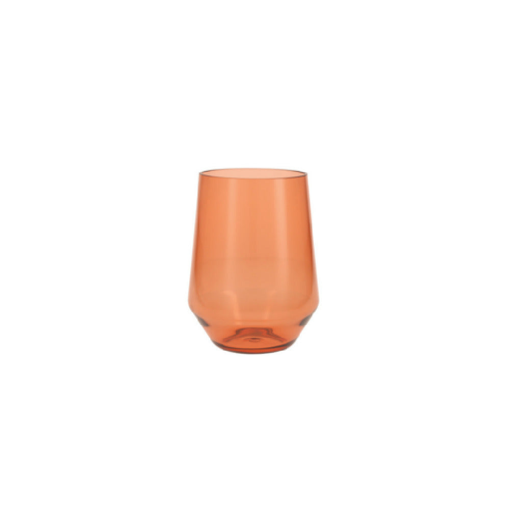 Fortessa PS.SOLE.TC.06 Sole Stemless Wine Terra Cotta Glass 19 Oz. (562ml)