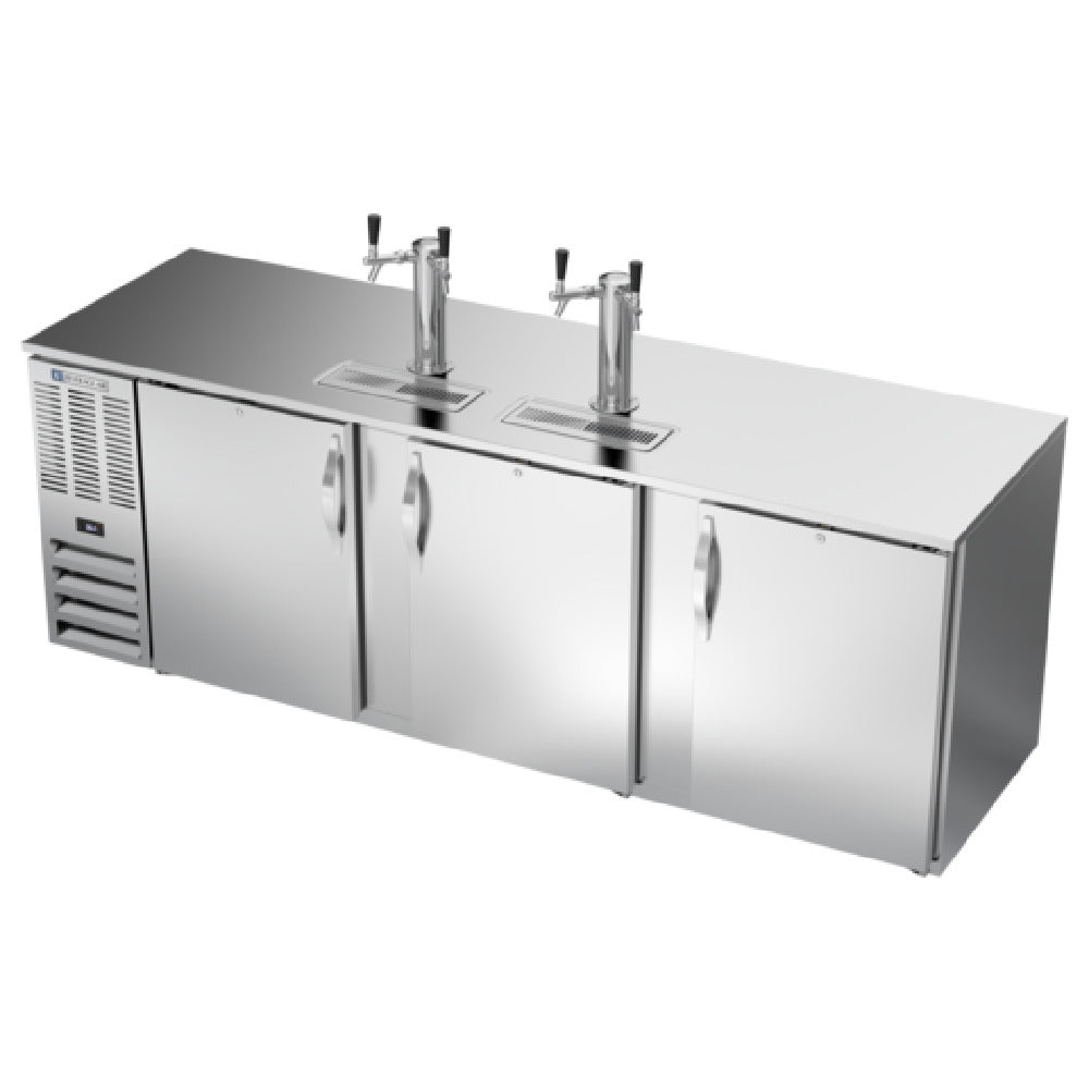 Beverage Air DD94HC-S - Draft Beer Cooler, 94"W X 30-3/8"D X 49-5/16"H, 32.768 Cu. Ft.