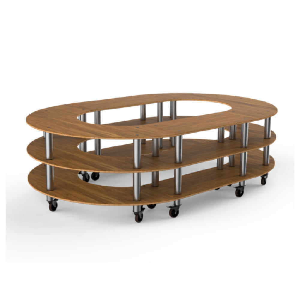 Steelite MGCMSB07BSXW - Kidney Shape Stadium Station, Modular, Mogogo