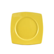 CAC China R-SQ8-Y Clinton Plate 8-7/8"L X 8-7/8"W X 3/4"H Round In Square