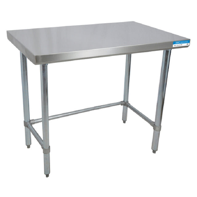 BK Resources QVTOB-3030 Work Table 30"W X 30"D X 34-3/4"H Overall Size 14/304 Stainless Steel Flat Top
